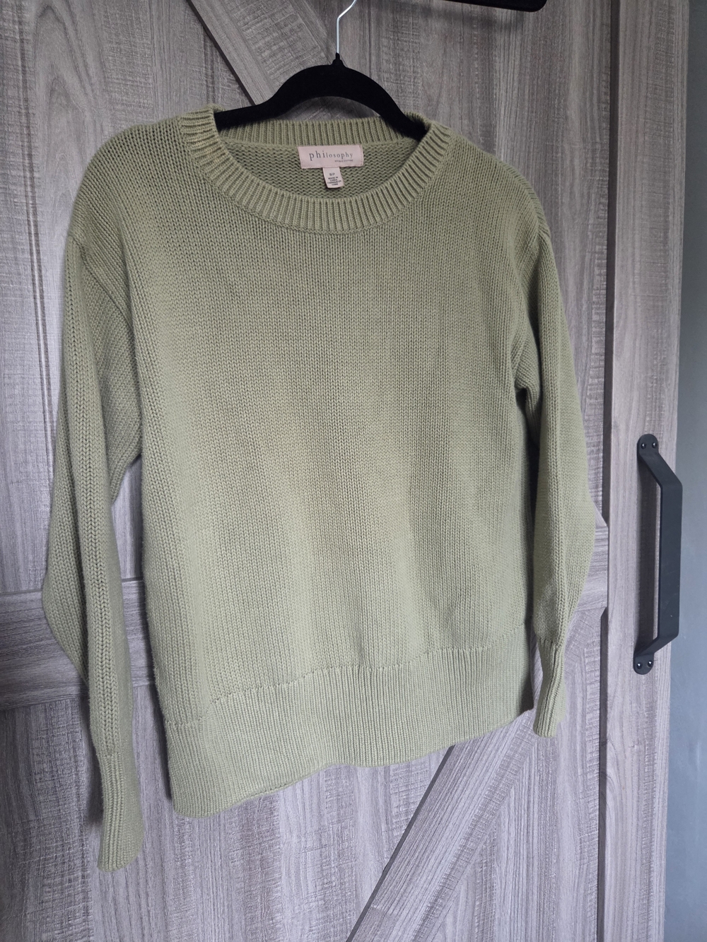 Philosophy Light Olive Crewneck Sweater